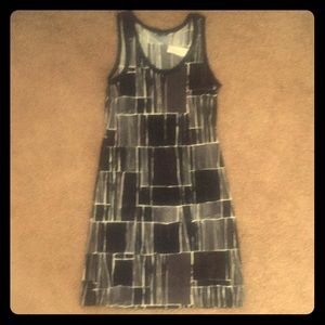 Banana Republic dress in large black,white,gray